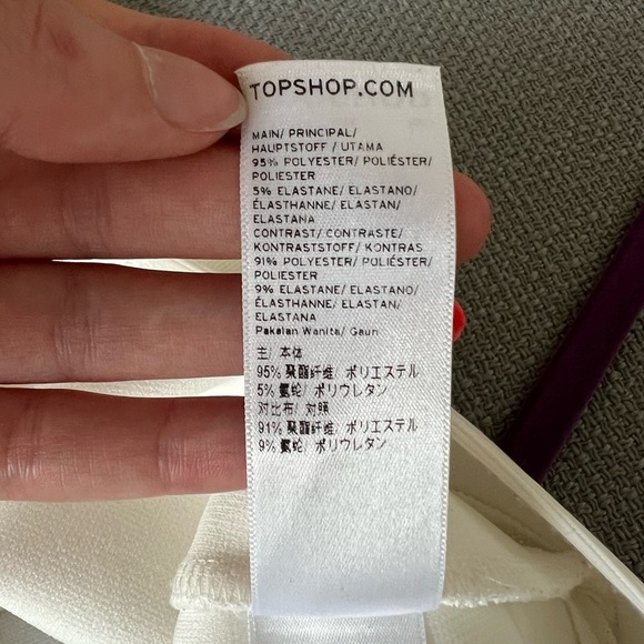 Topshop White Midi Bodycon Dress - Picture 8 of 8